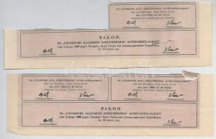 Budapest 1926. "Magyar Általános Kőszénbánya Részvénytársulat" Tíz részvénye egyenként 200...