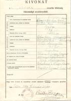 1940 Büchler Zsigmond főrabbi és Gundel Ödön aláírása okmányon