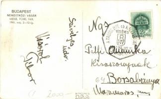 1941 Budapest, BNV Nemzetközi Vásár, Horthy Miklós + BNV 100 éves a Magyar Ipar és Kiállításügy So. ...