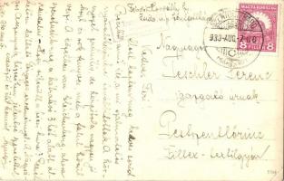 1930 Szentgotthárd, utcakép kutyával. Kranyecz György photo (EK)