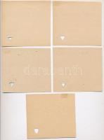 Budapest ~1950. "Zsiradékforgalmi Vállalat" zsírbeszolgáltatási utalványai 5Ft-60Ft értékb...