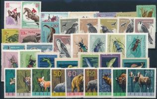 Animals 1958-1965 5 sets + 6 stamps Állat motívum 1958-1965 5 klf sor + 6 klf önálló érték