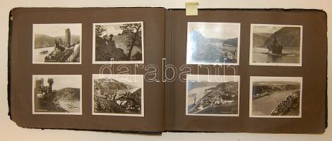 cca 1920 Anglia, Németország, Belgium 144 db fotó albumban