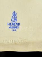 Herendi bagoly, fehér mázas, jelzett, hibátlan, m: 20 cm