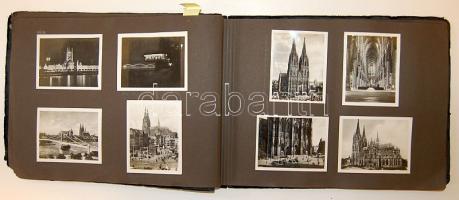 cca 1920 Anglia, Németország, Belgium 144 db fotó albumban