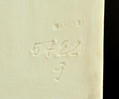 Herendi Cleopatra, fehér mázas, jelzett (Szilágyi Nagy István), apró máz hibával, m:24 cm