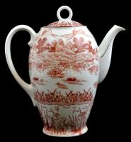 Victoria mokkás készlet, részben kézzel festett, jelzett, hibátlan