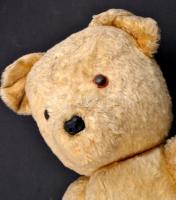 Retró játékmackó, jó állapotban, m: 63 cm