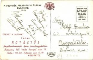 1938 Fülek, Filakovo; bevonulás, virágokkal díszített tankok / entry of the Hungarian troops, tanks ...