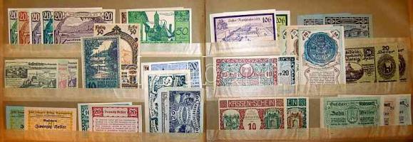 Ausztria 1920-as évek 1422db szükségpénz, mind különféle! T:igen kevés kivétellel I !