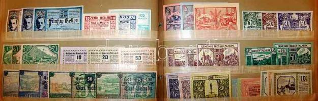 Ausztria 1920-as évek 1422db szükségpénz, mind különféle! T:igen kevés kivétellel I !