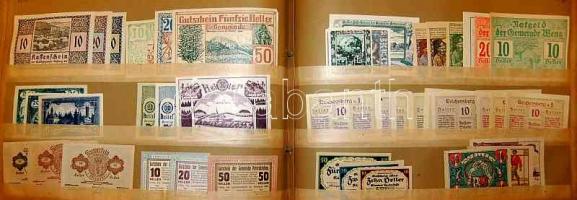 Ausztria 1920-as évek 1422db szükségpénz, mind különféle! T:igen kevés kivétellel I !