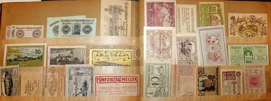 Ausztria 1920-as évek 1422db szükségpénz, mind különféle! T:igen kevés kivétellel I !