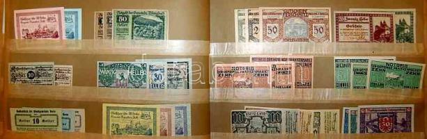 Ausztria 1920-as évek 1422db szükségpénz, mind különféle! T:igen kevés kivétellel I !