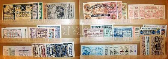 Ausztria 1920-as évek 1422db szükségpénz, mind különféle! T:igen kevés kivétellel I !