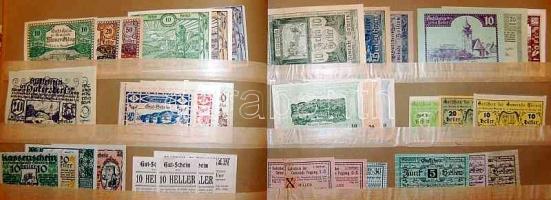 Ausztria 1920-as évek 1422db szükségpénz, mind különféle! T:igen kevés kivétellel I !