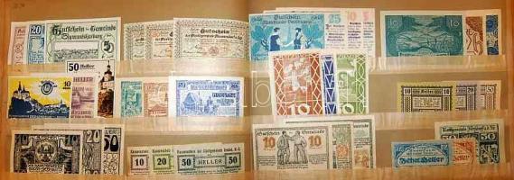 Ausztria 1920-as évek 1422db szükségpénz, mind különféle! T:igen kevés kivétellel I !