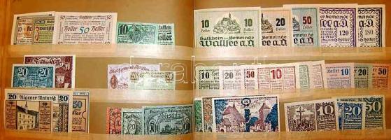 Ausztria 1920-as évek 1422db szükségpénz, mind különféle! T:igen kevés kivétellel I !