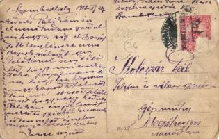 1917 Szombathely, I. világháborús K.u.K. katonák és ápolónők csoportképe / WWI K.u.K. soldiers and n...