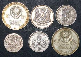 1948. 5Ft Ag "Petőfi" T:2 kis ph. + Nagy-Britannia 1960. 1Sh + 1970. 5p + 1982. 20p T:2,2/...