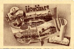 Kb. 1.100 darab háború előtti magyar városképes lap / HUNGARY about 1.100 vintage postcards