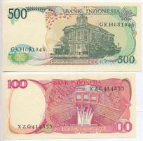 Indonézia 1984. 100R + 1988. 500R T:I,I-
Indonesia 1984. 100 Rupiah + 1988. 500 Rupiah C:UNC,AU