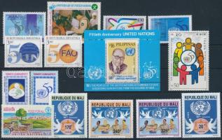 UNO 2 sets + 1 block + 6 stamps ENSZ motívum 2 db sor + 1 blokk + 6 klf önálló érték