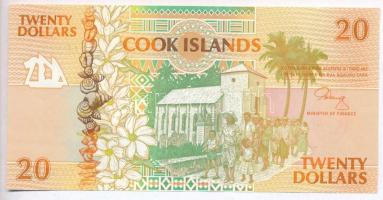 Cook-szigetek 1992. 20$ T:I,I- Cook Islands 1992. 20 Dollars C:UNC,AU