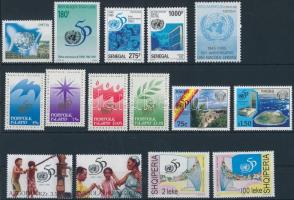 UNO 5 sets + 3 stamps, ENSZ motívum 5 db sor + 3 klf önálló érték