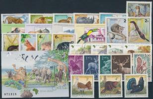 1959-1997 Animals 28 stamps + 1 block, 1959-1997 Állat motívum összeállítás 28 klf bélyeg + 1 blokk