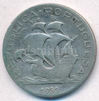 Portugália 1933. 5Esc Ag T:2-
Portugal 1933. 5 Escudos Ag C:VF