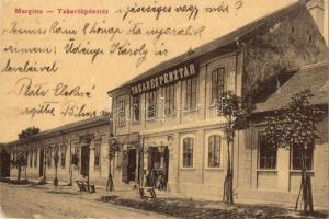 Margitta, Marghita; Takarékpénztár, Szennyesi Károly üzlete. Henger Victor kiadása / savings bank, shop (EK)