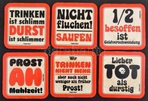 42 db söralátét (Carolus, Unicum, Laczházy vendéglő ...stb.), közte egyformák is