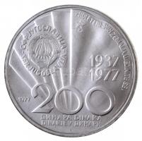 Jugoszlávia 1977. 200D Ag "Tito 85. születésnapja" eredeti dísztokban, tanúsítvánnyal T:1(...