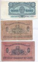 Csehszlovákia 1919.1K (2x) + 1961. 3K + 5K + 1973. 500K + 1987. 50K + Szlovákia 1993. (1988) 20K szl...