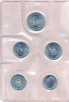 1977. 2f-10Ft (9xklf) "Magyar Népköztársaság" forgalmi érméi sötétzöld műbőrtokban T:1