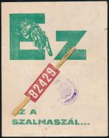 cca 1930 Pető Bankház osztálysorsjegy reklám nyomtatvány15x12 cm
