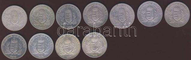 1926-39. 1P Ag (11x) T:1-/2,2,3