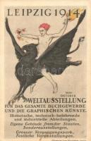 1914 Leipzig. Weltausstellung für das gesamte Buchgewerbe und die graphischen Künste. 3. Offizielle Austellungspostkarte. Oscar Brandstetter / World Exhibition of Printing Arts and Graphics in Leipzig (EM)