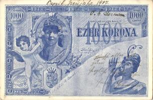 Magyar Lucifer Banktól Ezer Korona, Krampusz / Hungarian bank note, Krampus (EK)