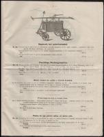 cca 1890 Seltenhofer Frigyes tűzoltószer gyár képes reklámnyomtatvány magyar és más nyelveken  8 p. ...