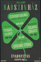 cca 1950-1958 Állami Bábszínház 3 db villamos plakátja, Pátria-ny., Terv Nyomda, Plakát és Címke Nyo...