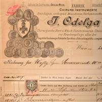 cca 1880-19105 db díszes, fejléces számla, különféle üzemekből