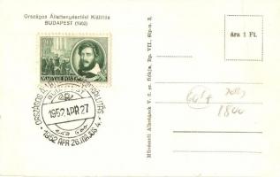 1952 Budapest, Országos Állattenyésztési Kiállítás - 2 db képeslap / 2 postcards + So. Stpl
