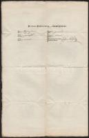 1862 Fegyvertartási engedély barkóci lakos részére / 1862 Waffen Pass- Gun licence for