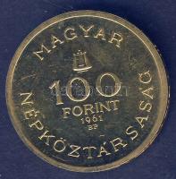 1961. 100Ft Au "Bartók" 7,676g T:P Csak 2500db!