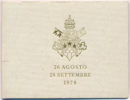Vatikán 1978. 1000L Ag "I. János Pál" dísztokban T:BU patina
Vatican 1978. 1000 Lire Ag &...