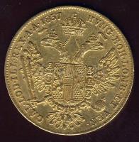 Ausztria/magyar verdejel 1857E 1D Au 3,49g T:2/3+