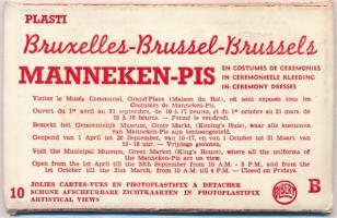 Brussels, Bruxelles; Manneken Pis - leporello booklet with 10 cards