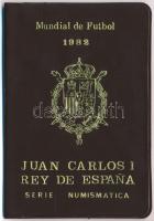 Spanyolország 1980.  50c-100P (6xklf) "Labdarugó VB 1982" szett eredeti tokban tanúsítvánn...